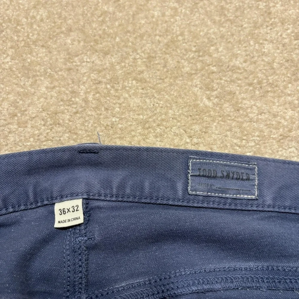 Todd Snyder Pants Mens 36x32 Blue Stretch Slim Straight 5 Pocket Chino Casual